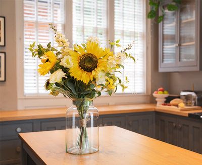 What are artificial flowers made from?