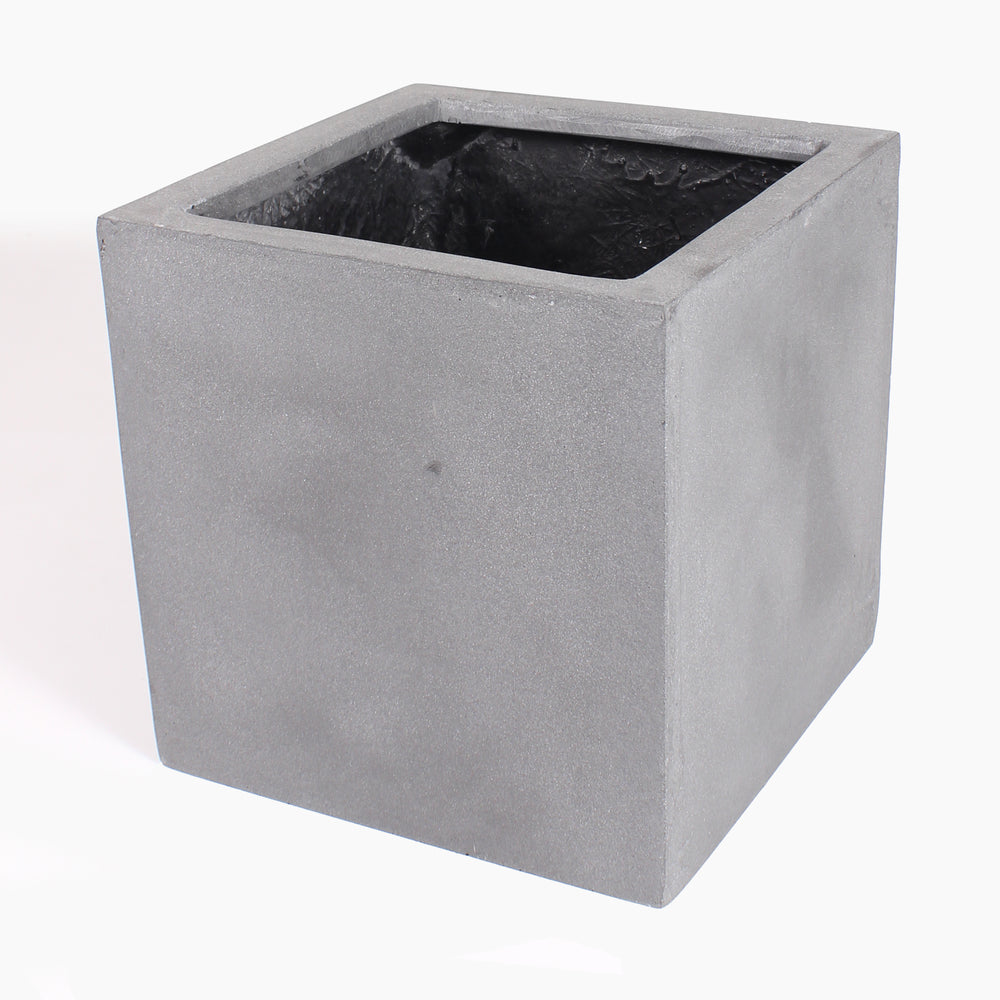 Block fiberstone plant pot