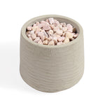 Blush pot topping stones