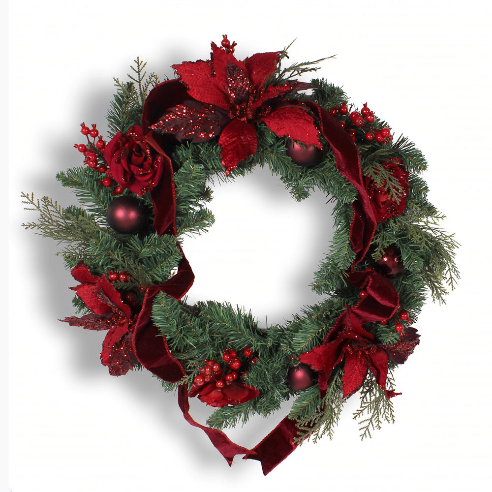 Crimson Christmas wreath