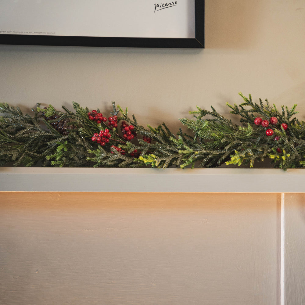 Frosted berry garland