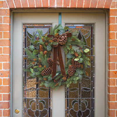 Mixed pine Christmas wreath