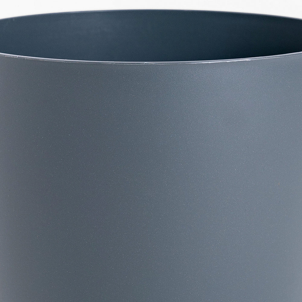 Close-up of a dark blue cylindrical object