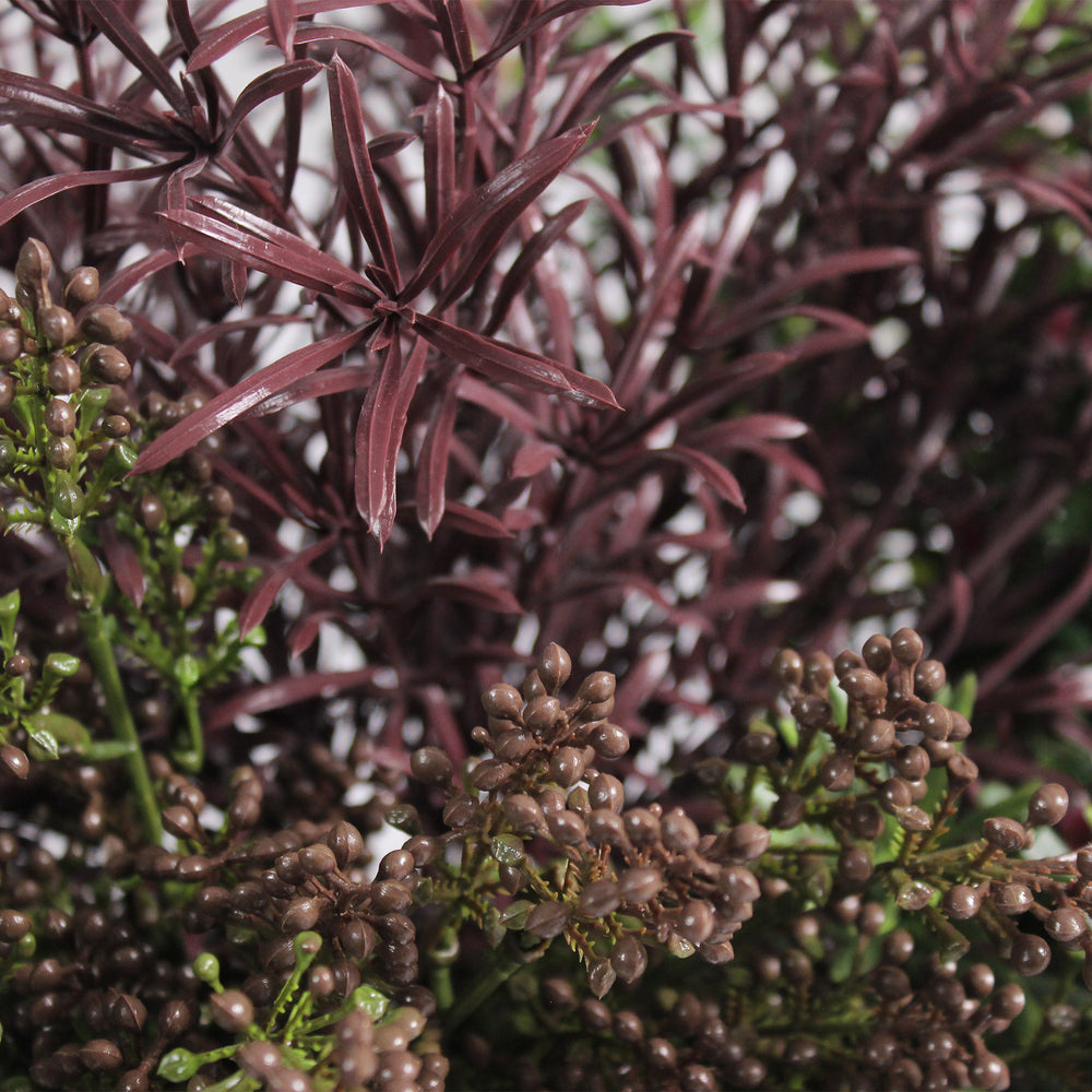 Artificial midnight falls window box foliage
