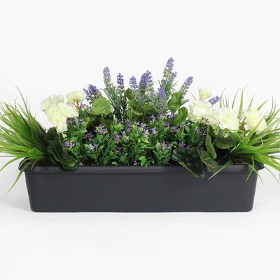 Mixed flower window box