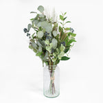 Faux winter foliage berry, eucalyptus and pine bunch