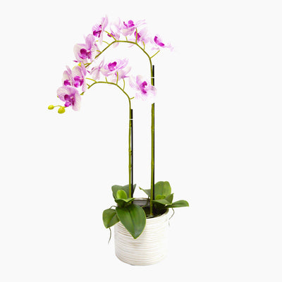 Artificial pink artificial phalaenopsis orchid
