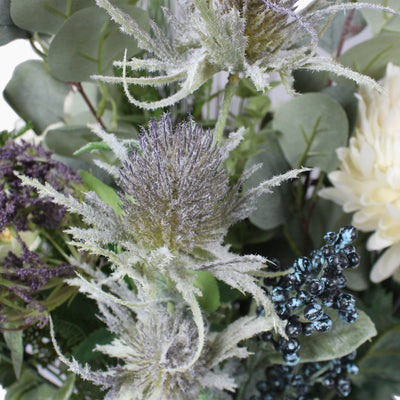 Artificial winter whispers bouquet foliage