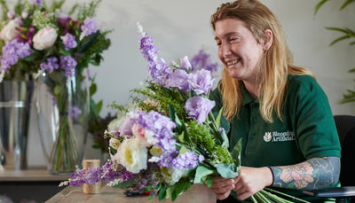 How to arrange artificial flowers