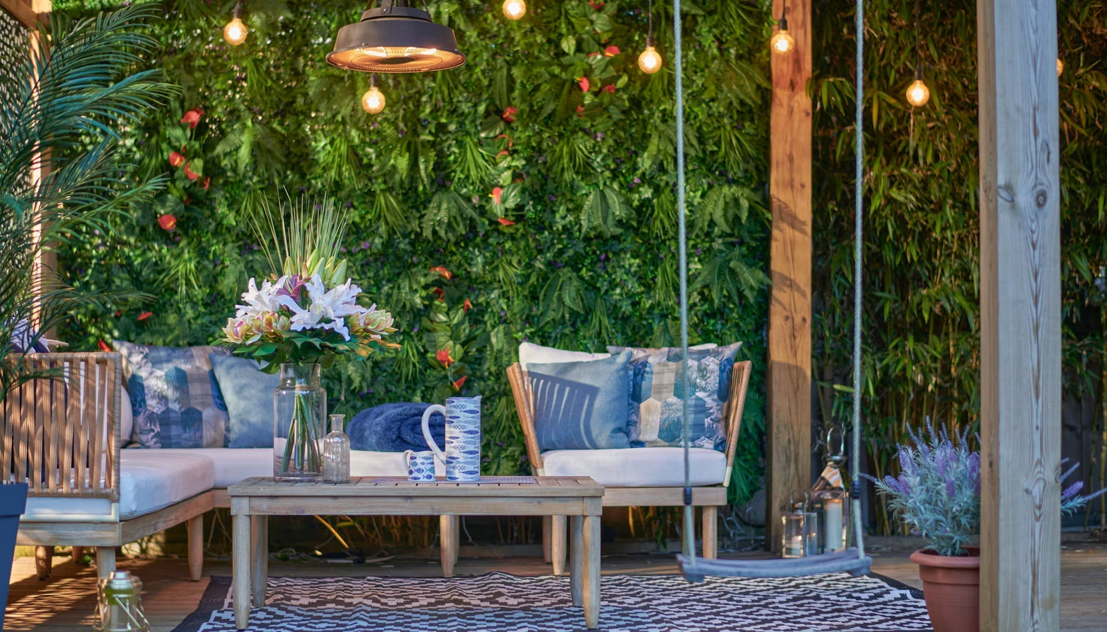 Creating a low-maintenance artificial garden