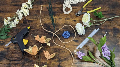 Creating an artificial wedding corsage or buttonhole