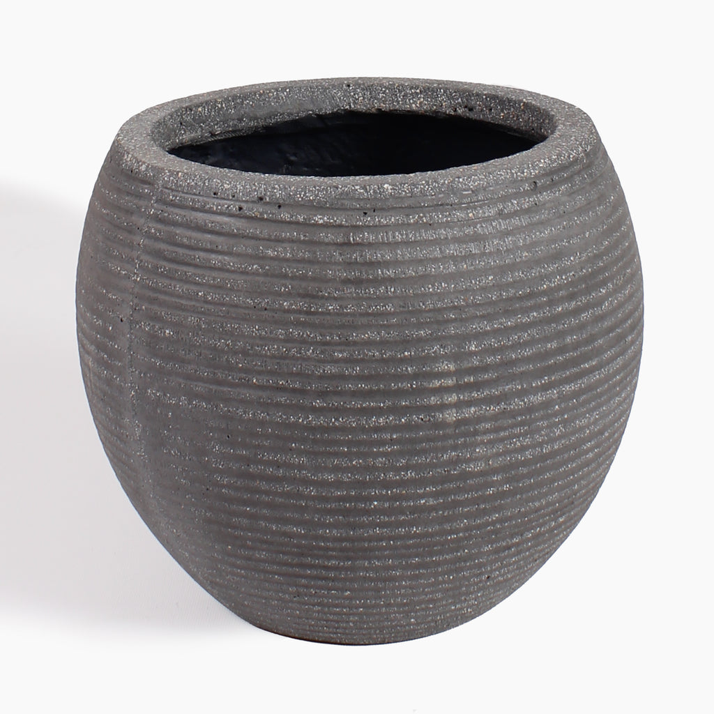 Abby ridged ficonstone plant pot