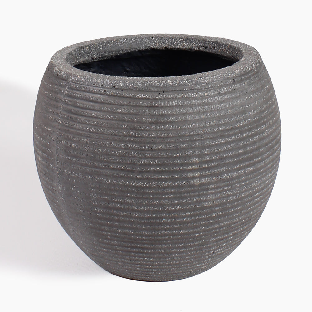 Abby ridged ficonstone plant pot