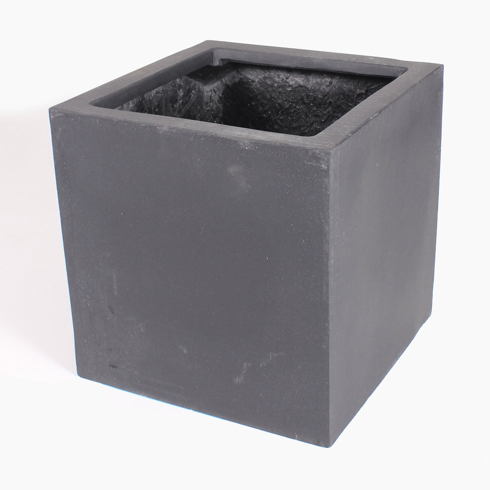 Block fiberstone plant pot