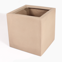 Block fiberstone plant pot