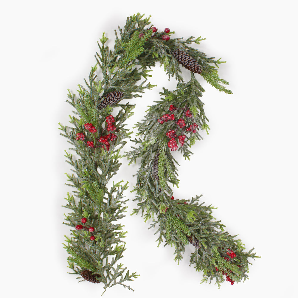 Frosted berry garland