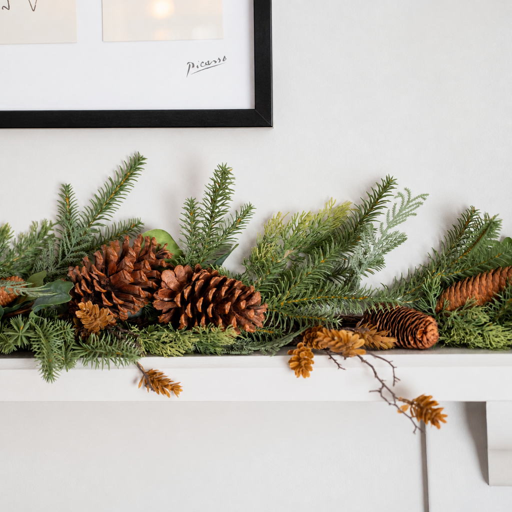 Mixed pine Christmas garland