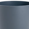 Close-up of a dark blue cylindrical object