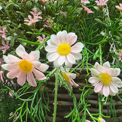 Artificial daisy hanging basket flowers