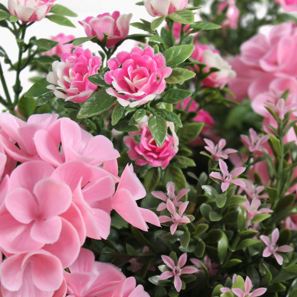 Artificial geranium & starflower pink flower window box flowers