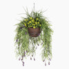 Artificial golden willow falls hanging basket 