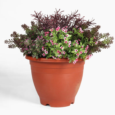 Artificial midnight falls patio planter arrangement