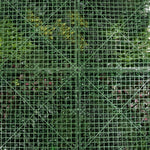 Green grid pattern on a textured green background