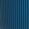Close-up of blue ribbed material