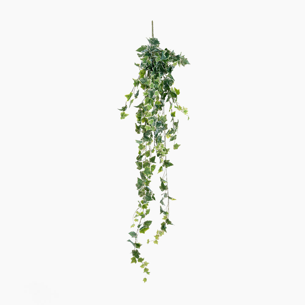 Artificial hanging plant on a white background