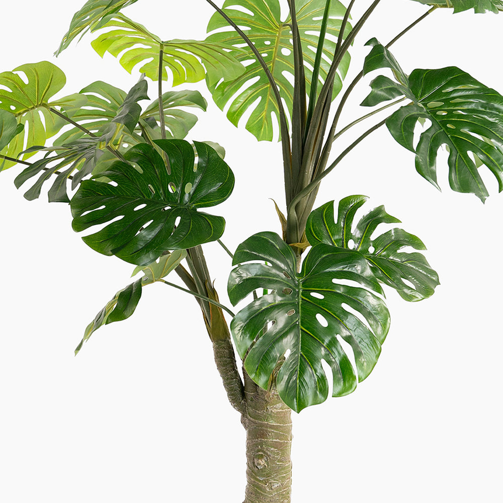 Artificial xl monstera foliage
