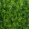 Artificial green leafy wall panel