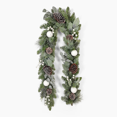 Frosted forest garland