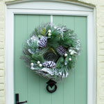Frosted forest wreath