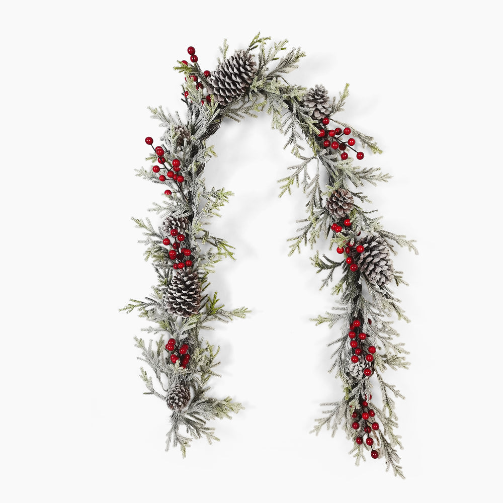 Winter frost garland