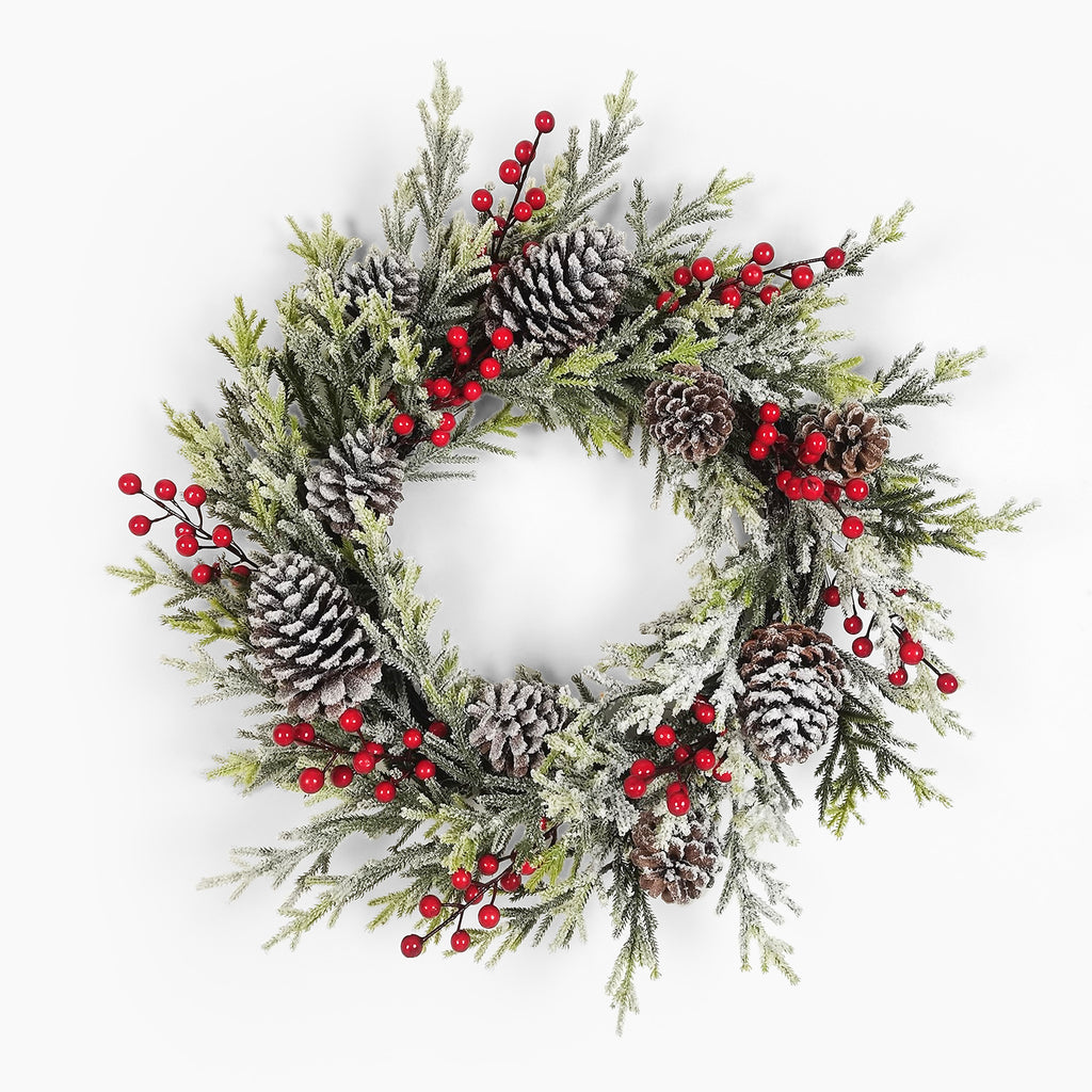 Winter frost wreath