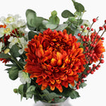 Artificial fireside bloom bouquet foliage