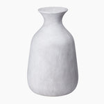 White textured vase on a white background