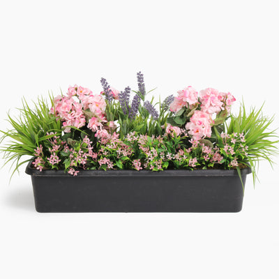 Mixed flower window box
